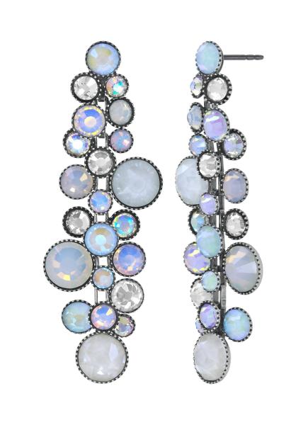 Weiß - Water Cascade earrings - Konplott